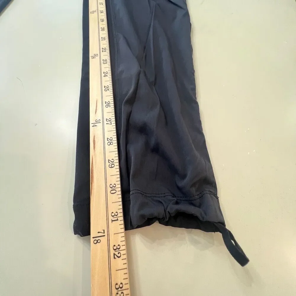 Lululemon Mens Stretch Drawstring License to Train Jogger Pants Black Gray Small